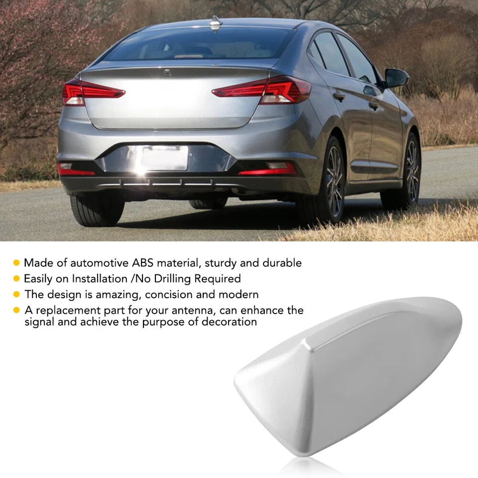 1 Cubierta de Antena Aleta de Tiburón Radio FM/AM Amplificador de Señal Coche Kit de Reemplazo Automático Astilla Foto 3 de 4