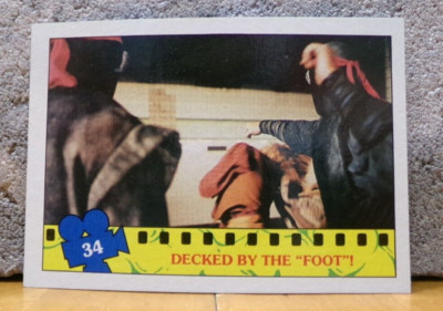 TOPPS LIMITED EDITION TEENAGE MUTANT NINJA TURTLE MOVIE CARD DECKED BY THE FOOT!
