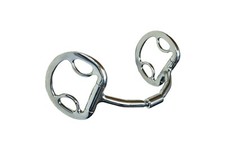 Expert Bits Comfy Barrel Eggbutt with loops - Myler comfort snaffle action 