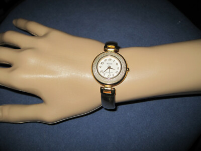 Montre Bracelet Femme Ecclissi Or Et Argent Sterling - Cadran Blanc 29mm, Quartz, étanche Aux éclaboussures