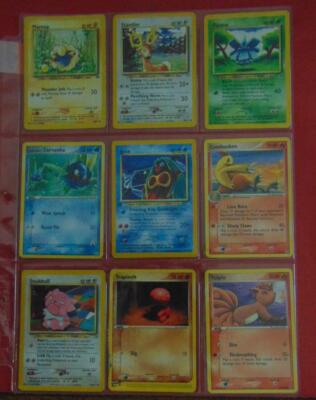 1995, 96, 98 Nintendo Pokemon Cards - 9 Different Cards