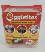 Egglettes Hard Boiled Eggs Without The Shell - 4 Egglettes As seen on TV