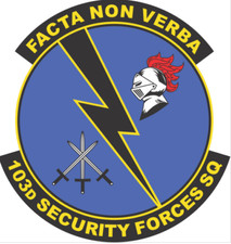 7" air force 103rd security forces squadron bumper sticker decal usa made