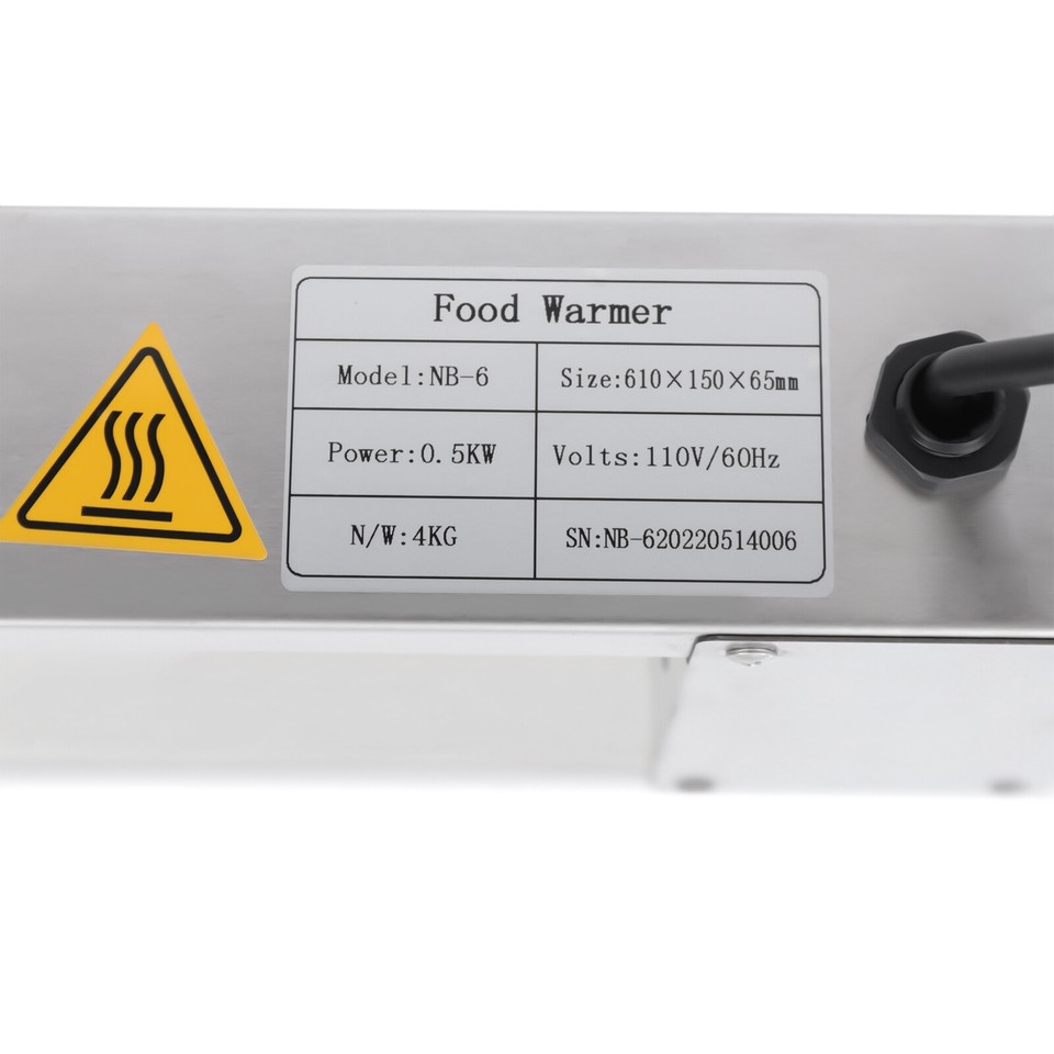 500w Overhead Food Warmer Light Food Heat Lamp Buffet Restaurant