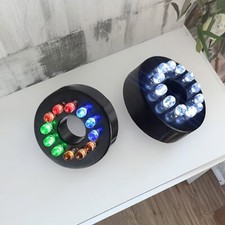 12V Underwater 12-LED Light Ring Submersible Fountain Pond Garden AC AdapterOOCW