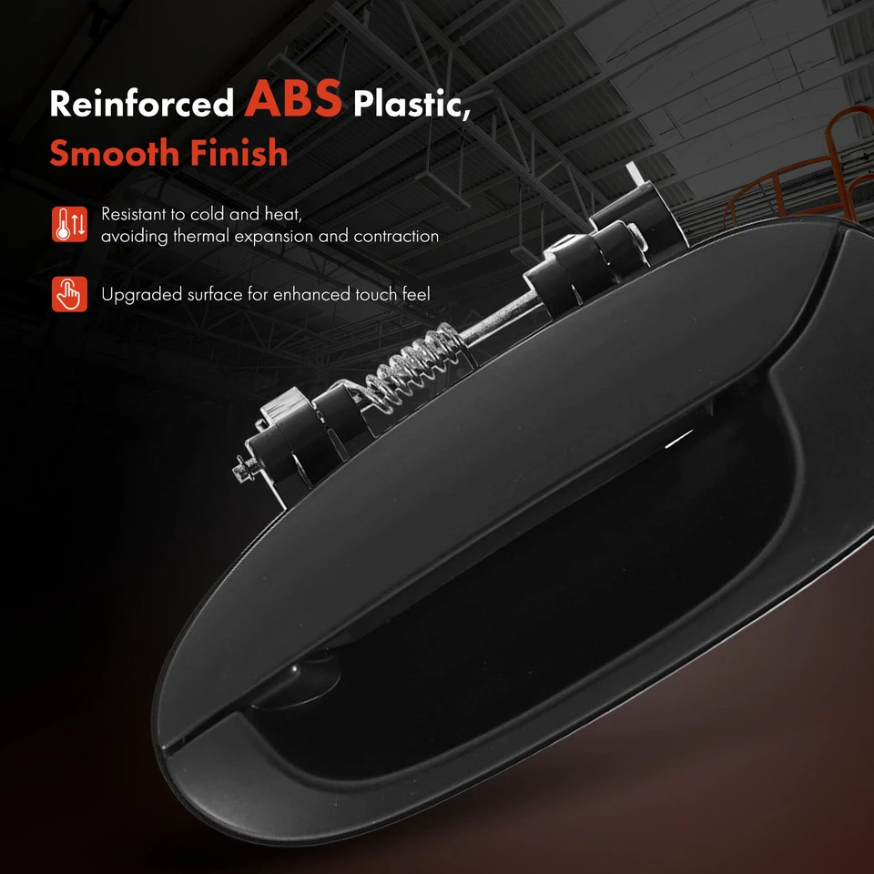 Manija de puerta exterior negra imprimada para conductor trasero lado derecho Kia Spectra 2002-2004 Foto 3 de 4