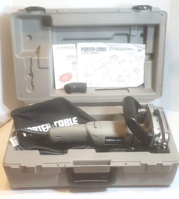 NICE PORTER CABLE 557 DELUXE PLATE JOINER KIT IN BOX W/ 2