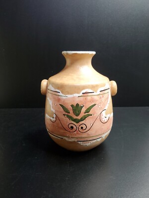 Made In Italy Clay Olive Oil Bottle Hand Painted