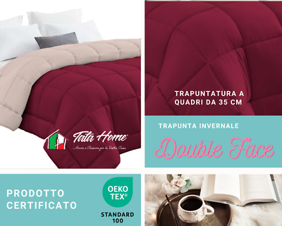 Judit Trapunta In Microfibra Doppia Faccia Invernale - Morbidissima E Calda, 180x260 Cm, Marrone E Panna - Foto 6