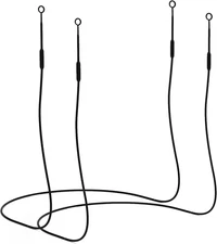 Earplug Lanyard [2 Pcs] with Magnetic Tug-Resistant Safety Cord, Flexible Silico