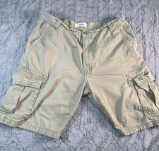 Levis Mens Cargo Shorts 38 Khaki Grunge Skater Utility Military Vintage Red Tab