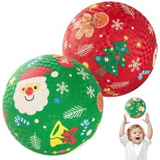 U&C Planet Playground Balls for Toddlers 1-3, 2 Pack 8.5inch, Red and Green 