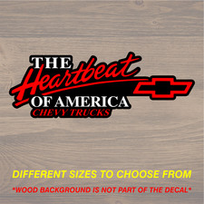 Vinyl Decal Sticker Fits Chevrolet Chevy Trucks Heartbeat Of America Graphics Vinyl Decal Sticker Fits Chevrolet Chevy Trucks Heartbeat Of America Graphics