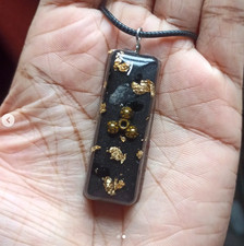 EMF Protection Orgone Pendant Necklace- Quartz, Tourmaline, Iron Oxide