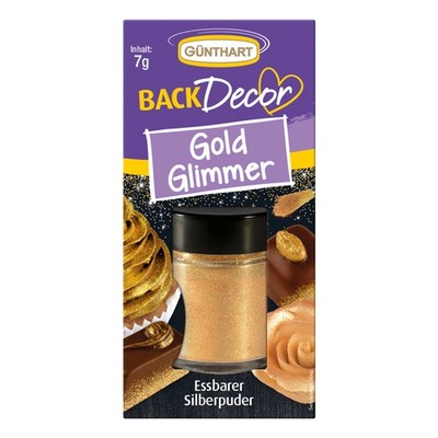 Günthart Back Decor Gold Glimmer essbarers Goldpuder Goldstaub 7g
