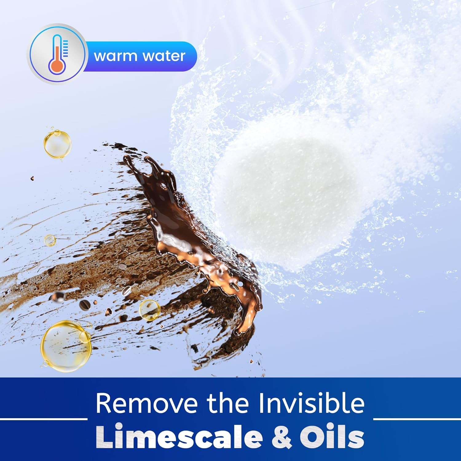 Coffee Maker Cleaner and Descaling Tablet - 24 Pack, Removes Limescale, Deep... 