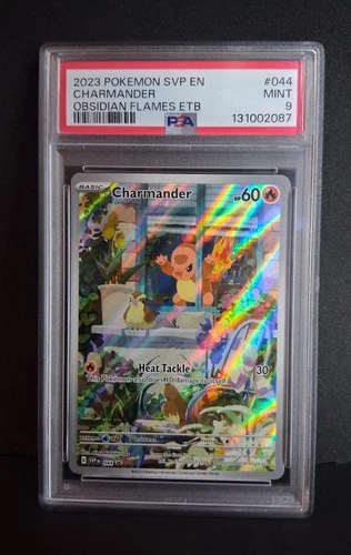 Charmander 044 Obsidian Flames ETB Black Star Promo PSA 9 Mint
