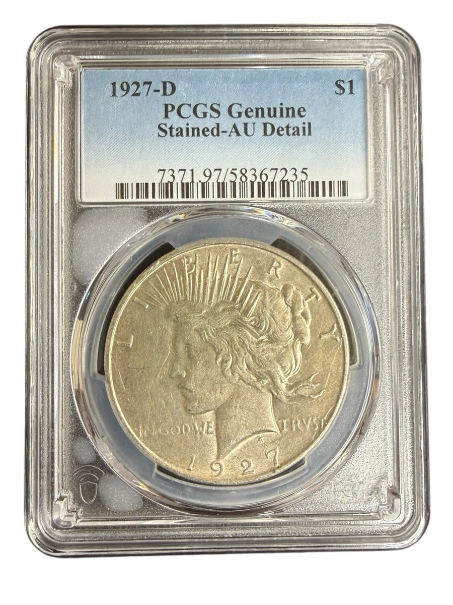 1927-D ピースダラー銀貨 特年 本物保証級 1927 D Peace Dollar for sale | eBay