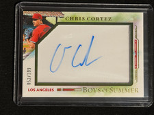 Chris Cortez 2025 Boys of Summer Jumbo Acetate Auto #52/199 - Anaheim Angels