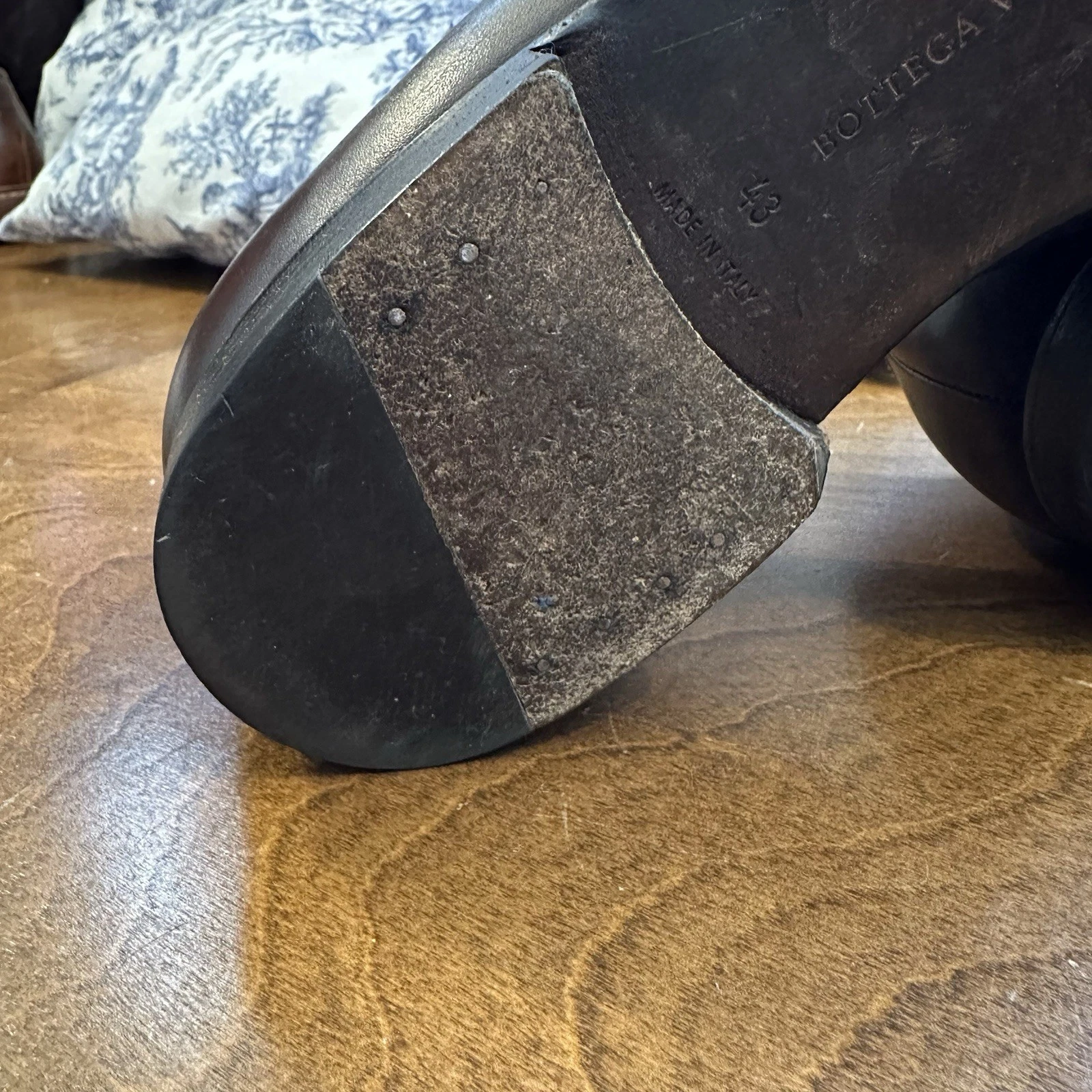 Mocassini uomo Bottega Veneta Penny IT 43 (11 US) pelle marrone castagno