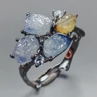 Handmade Blue Sapphire Ring 925 Sterling Silver Size 6.5 /R437666