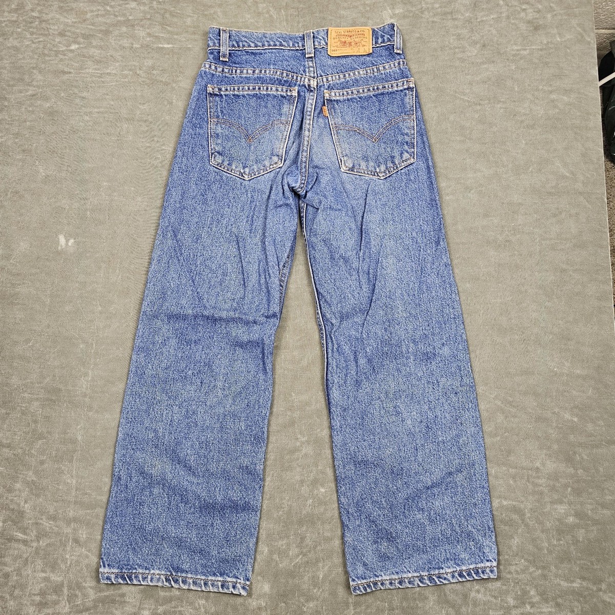 Vintage Levis 565 Jeans Boys 25x25 Denim Wide Leg Regular 10