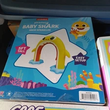 Nickelodeon/Pinkfong: Baby Shark Inflatable Arch Water Sprinkler (5ft Tall) NEW