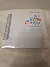 Memorex Slim Clear Jewel CD DVD Cases 30-Pack NEW Sealed