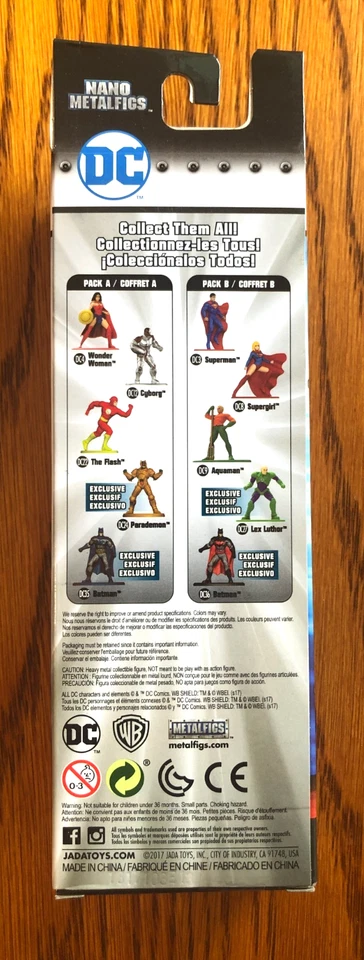 🔥Jada Nano DC Metalfigs - Dos paquetes de 5 Superman Wonder Woman Flash Batman🔥 Foto 4 de 4