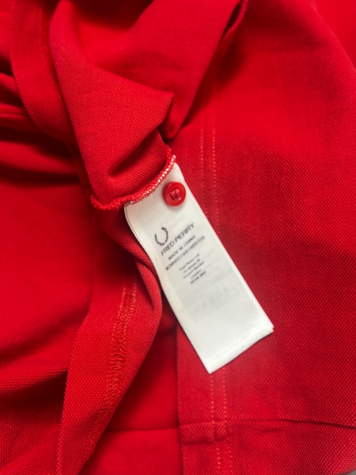 Fred Perry Polo Mens S Red Short Sleeve Polo Shirt Slim Fit Cotton Pique image 6