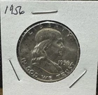 1956 P Ben Franklin  Half Dollar 90% Silver 50c US Coin Free Shipping