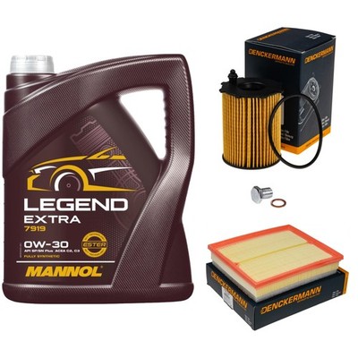 Inspektionspaket 5L MANNOL Legend Extra 0W-30 für Citroën Berlingo 1.6 BlueHDi