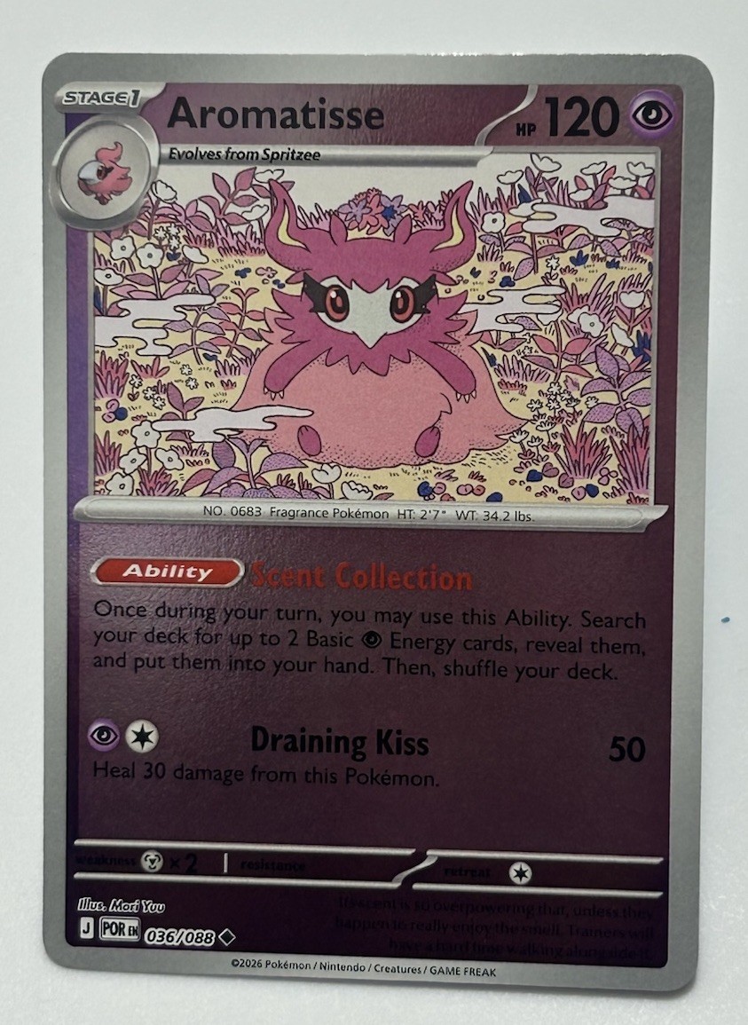 Aromatisse 036/088 - Reverse Holo - Pokémon TCG: Perfect Order - English NM