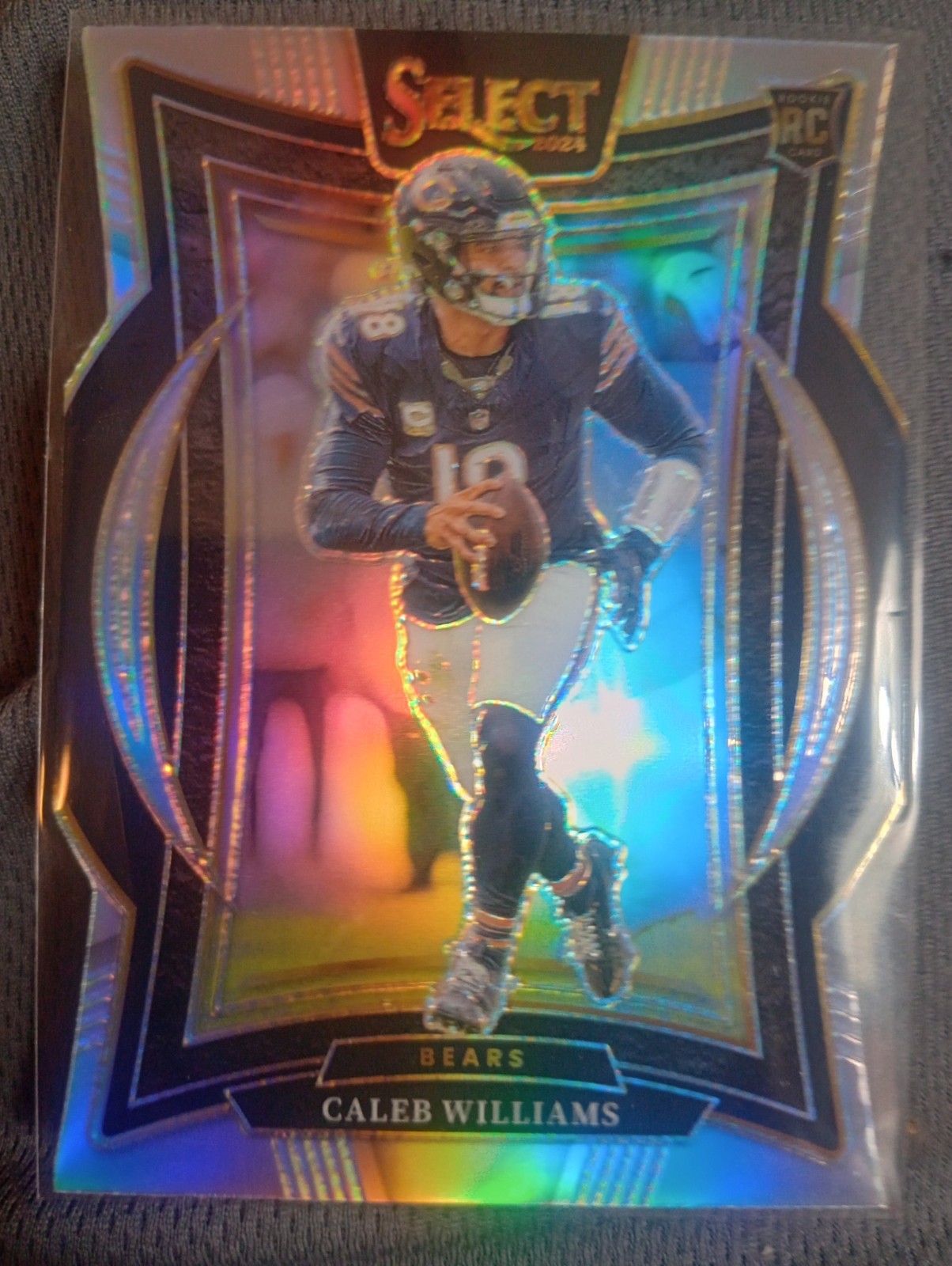2024 Panini Select - Concourse Caleb Williams #25 Silver Prizm Die-Cut (RC)