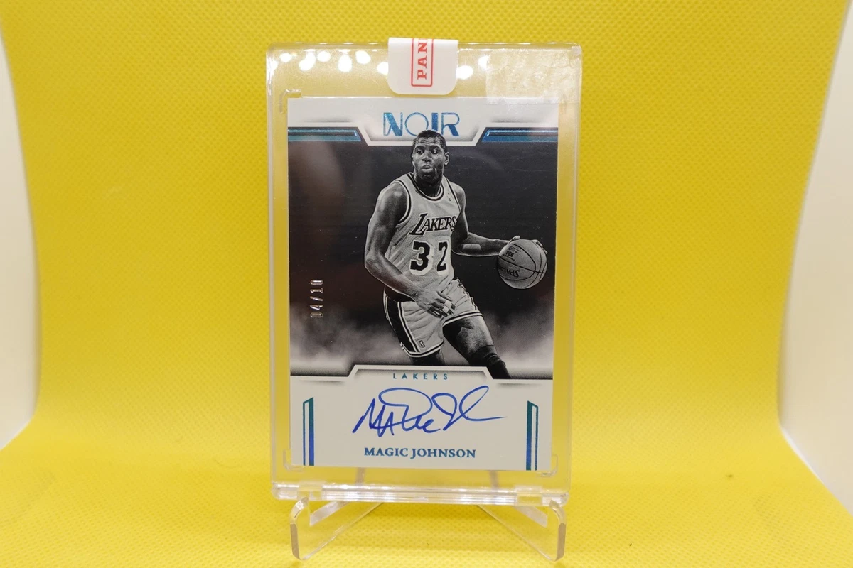 Panini Magic Johnson Basketball Autographed Sports Trading Cards