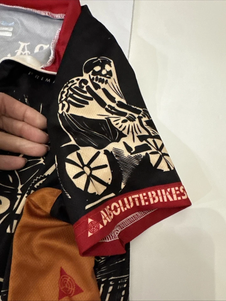 Camiseta ajustada de ciclismo Primal para mujer Absolute Bikes Sedona AZ calaveras talla grande Foto 4 de 4