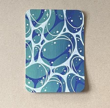 Into The Blue, ACEO Art Card, Cool Waters, Original, Acrylic, TBtheArtsyGal