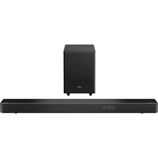 Hisense - 3.1.2 Dolby ATMOS Soundbar with Wireless Subwoofer - Black