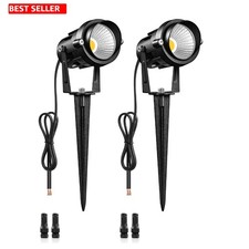 Landscape Lights 6W 12V Low Voltage 700LM Warm White 3000K LED Spotlights 2 Pk
