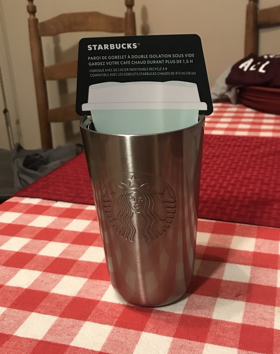 Starbucks - Vacuum Insulated Cup Sleeve - Stainless Steel / Metal - Grande  Cups | eBay