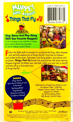 Jim Hensons Preschool Collection - Things That Fly (VHS, 1996) for