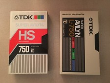Lot of 24 TDK Beta Video Tapes L-750 Super Alvyn - Bulk Erased