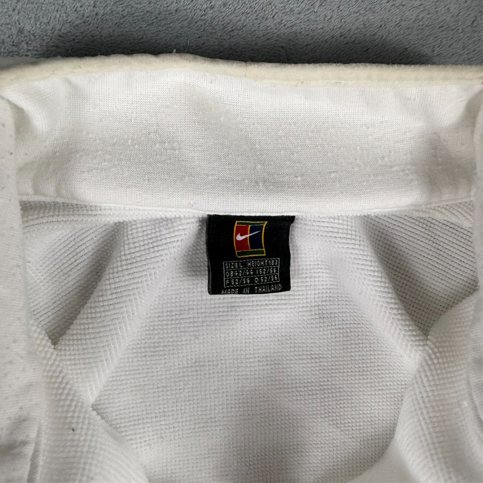 Vintage Nike 1990's Court Agassi White Swoosh Size Large 1/4 Quarter Zip Jumper image 5