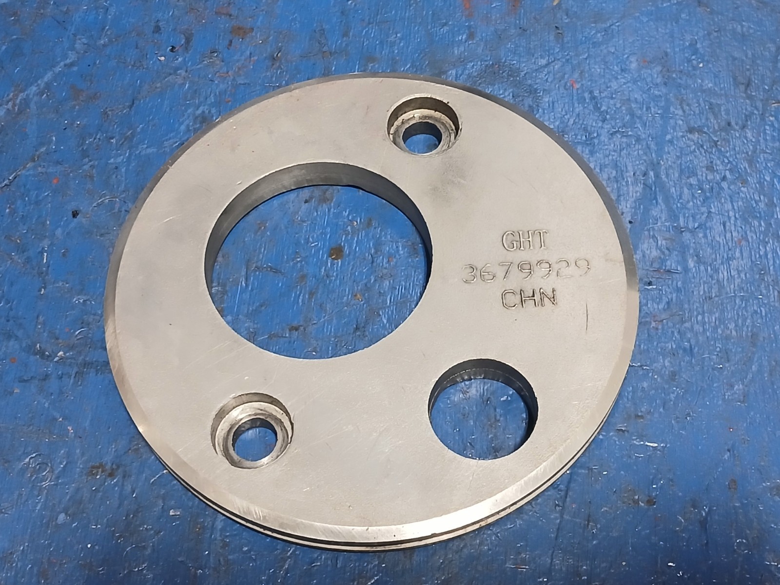 CUMMINS ISX INJECTOR CAMSHAFT THRUST PLATE 3679929 SUPPORT COVER - 51207
