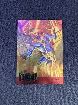 1995 Fleer Marvel Metal Cyclops #3 Metal Blaster Insert Card X-Men