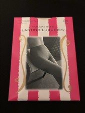 Victoria's Secret Lasting Luxuries Control Top Pantyhose Women's M Cream New