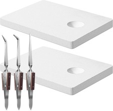 5PCS Jewelry Soldering Kit 2 Ceramic Boards 3 Tweezers Firebrick Tool for Craft