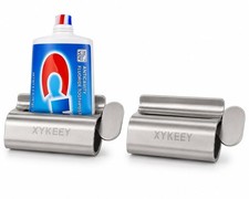 2 pack Toothpaste Tube Squeezer, Toothpaste Seat Holder Stand XYKEEY