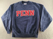 VTG Russell Athletic Pro Cotton Sweatshirt Mens XL University Pennsylvania Penn