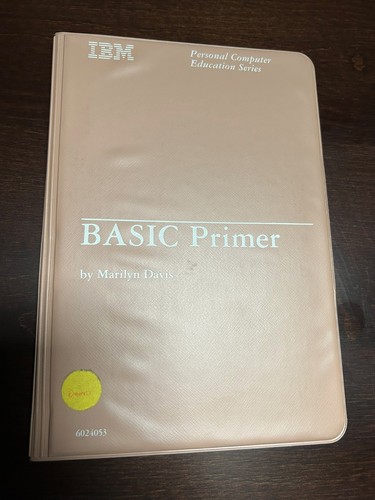 Vintage IBM PC BASIC Primer by Marilyn Davis – Item# 6024053 - Disks and Manual